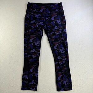 Lululemon Women’s 4 Pace Rival Crop Hounds Camo Purple